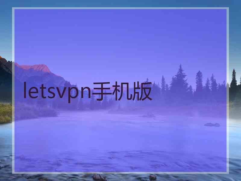 letsvpn手机版