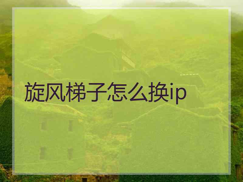 旋风梯子怎么换ip