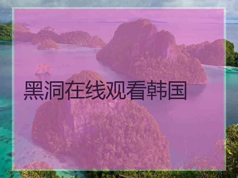 黑洞在线观看韩国