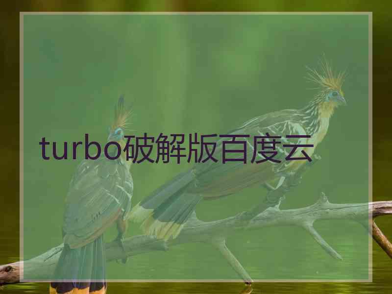 turbo破解版百度云