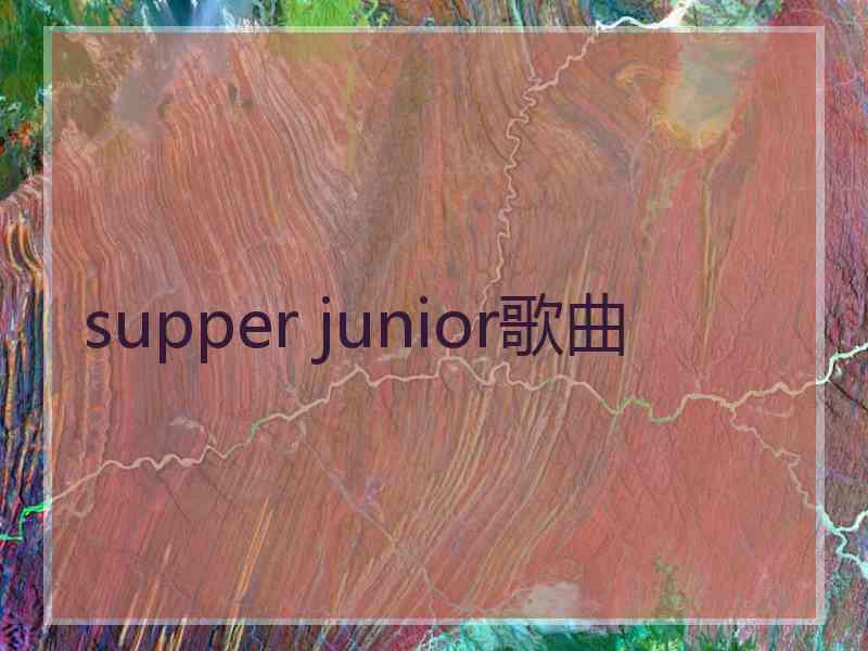 supper junior歌曲