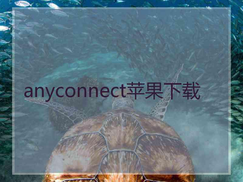 anyconnect苹果下载