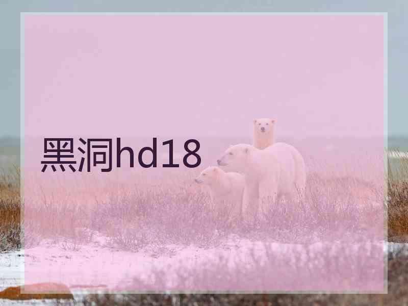 黑洞hd18