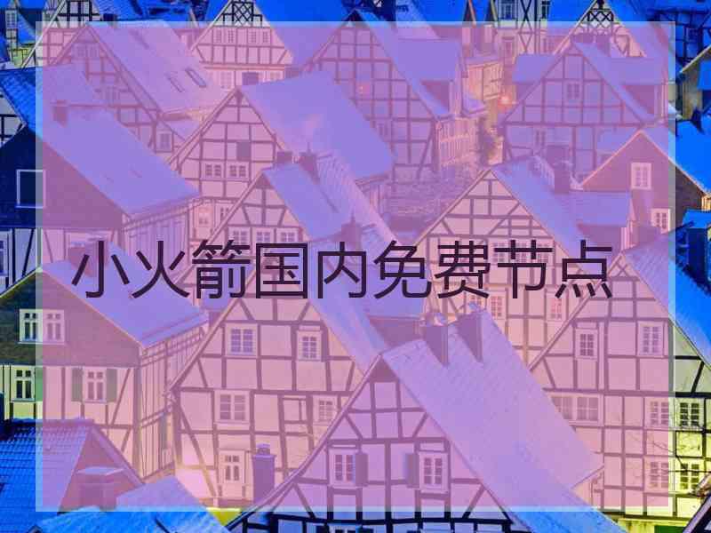 小火箭国内免费节点