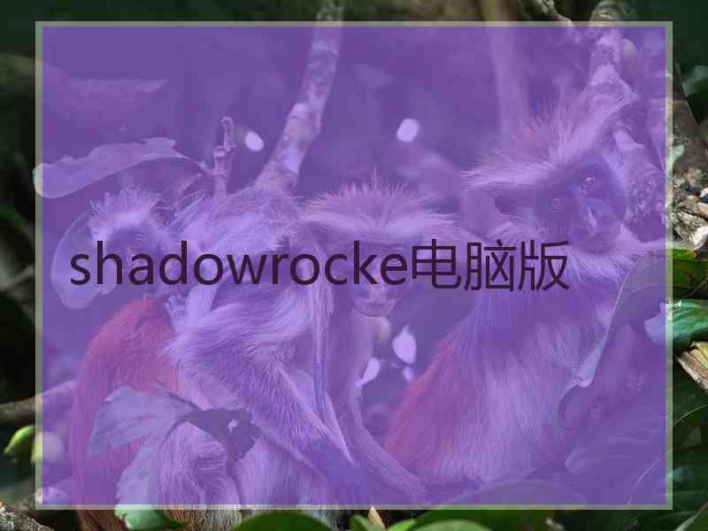 shadowrocke电脑版