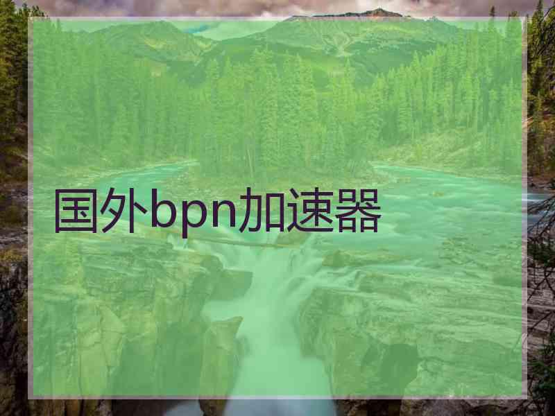 国外bpn加速器