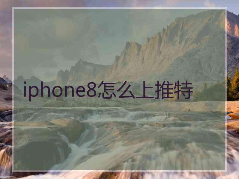 iphone8怎么上推特