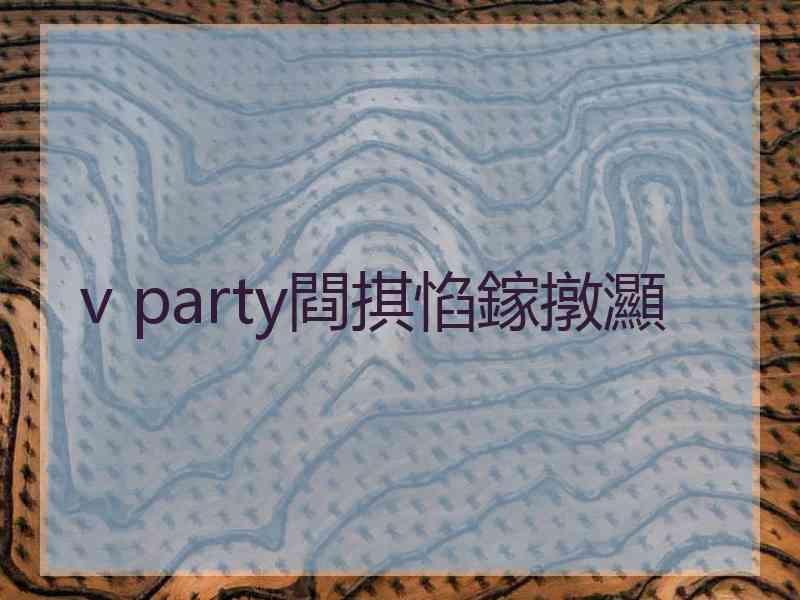 v party閰掑惂鎵撴灦