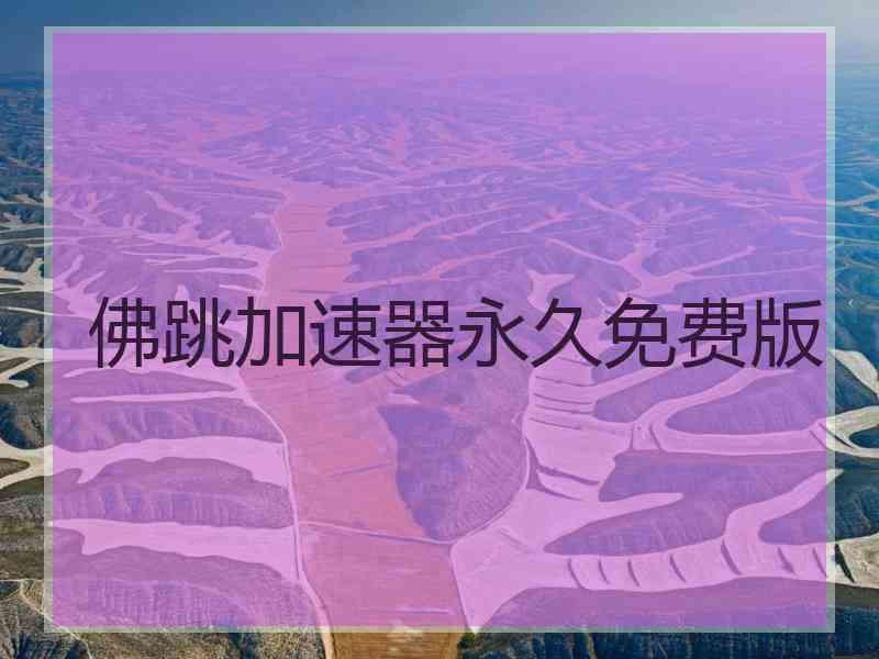 佛跳加速器永久免费版