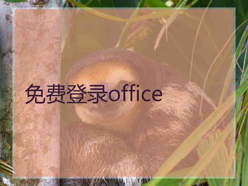 免费登录office