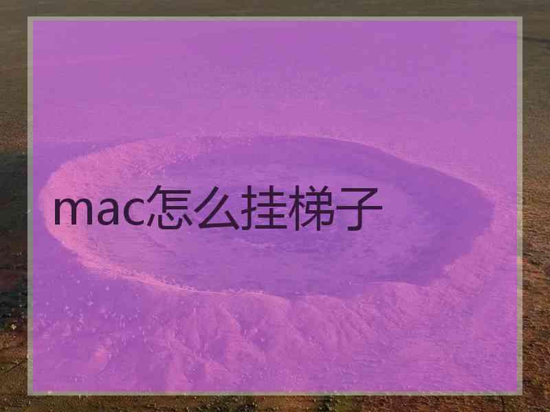 mac怎么挂梯子