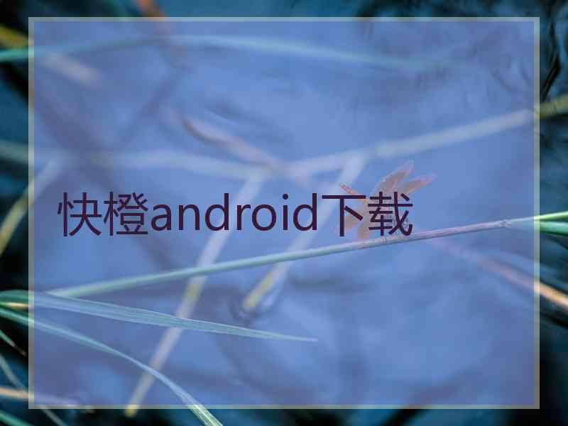 快橙android下载