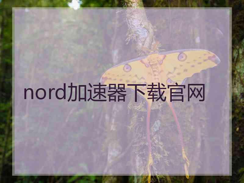 nord加速器下载官网