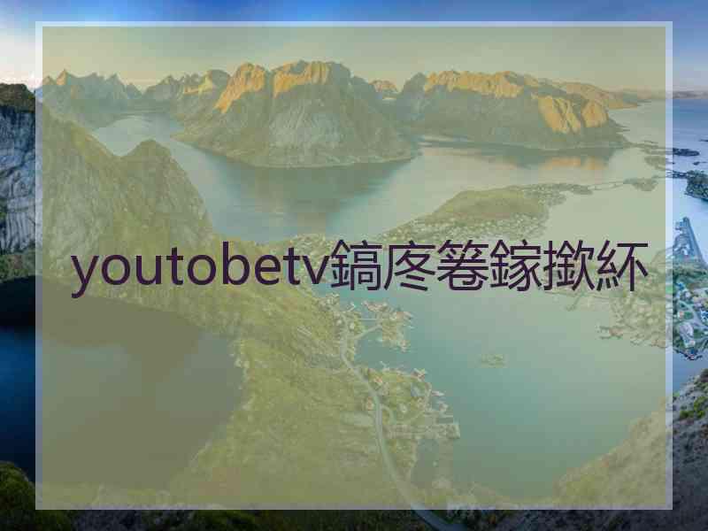 youtobetv鎬庝箞鎵撳紑