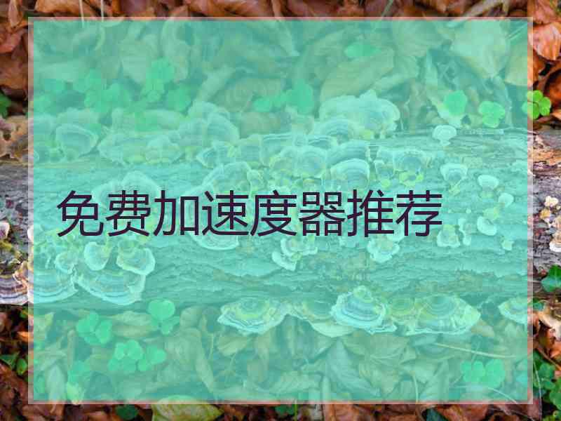 免费加速度器推荐