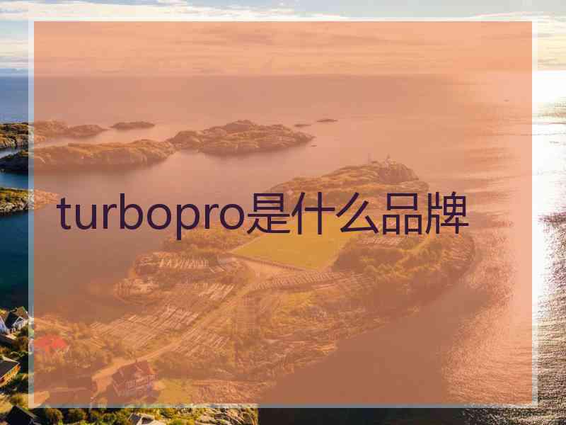 turbopro是什么品牌