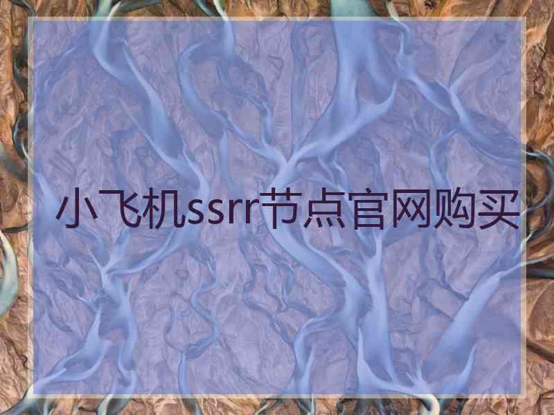 小飞机ssrr节点官网购买