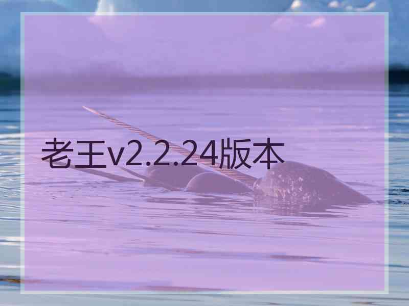 老王v2.2.24版本