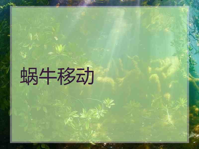 蜗牛移动