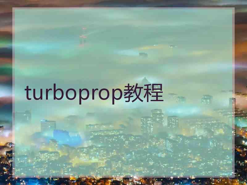 turboprop教程