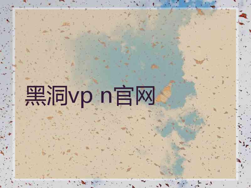 黑洞vp n官网