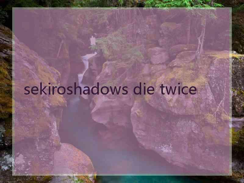 sekiroshadows die twice