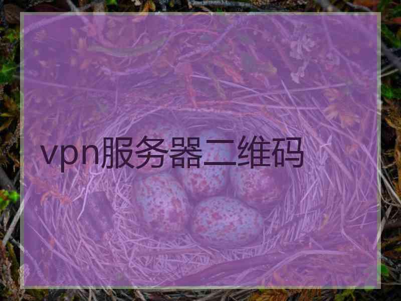 vpn服务器二维码