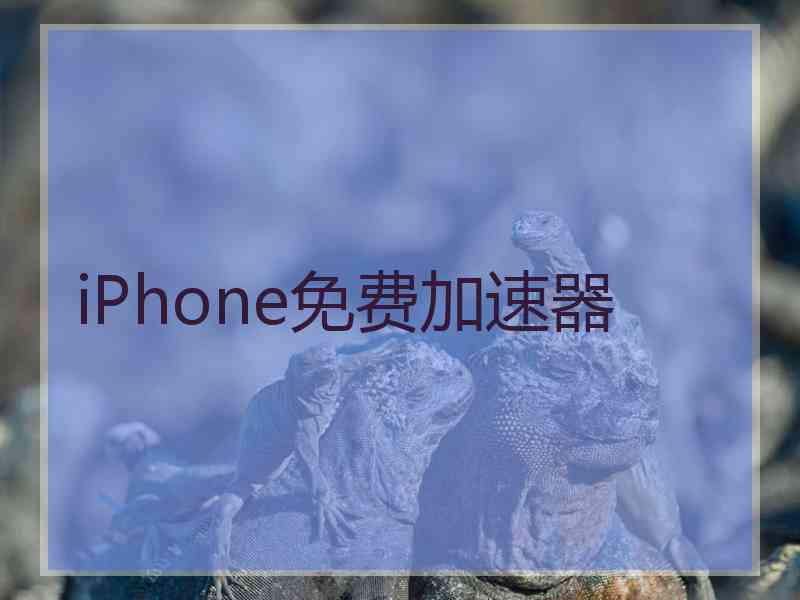 iPhone免费加速器