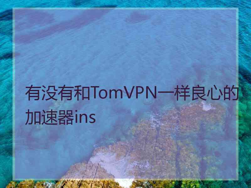 有没有和TomVPN一样良心的加速器ins