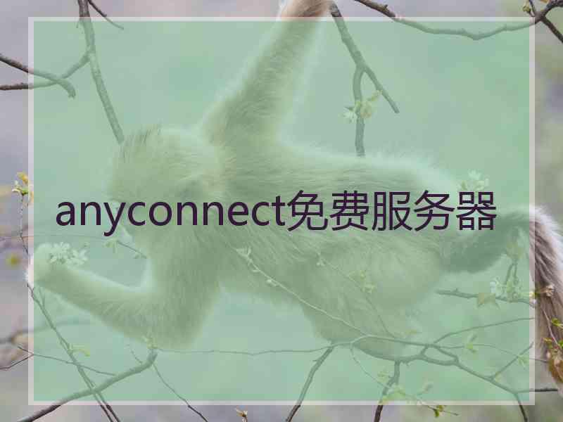 anyconnect免费服务器