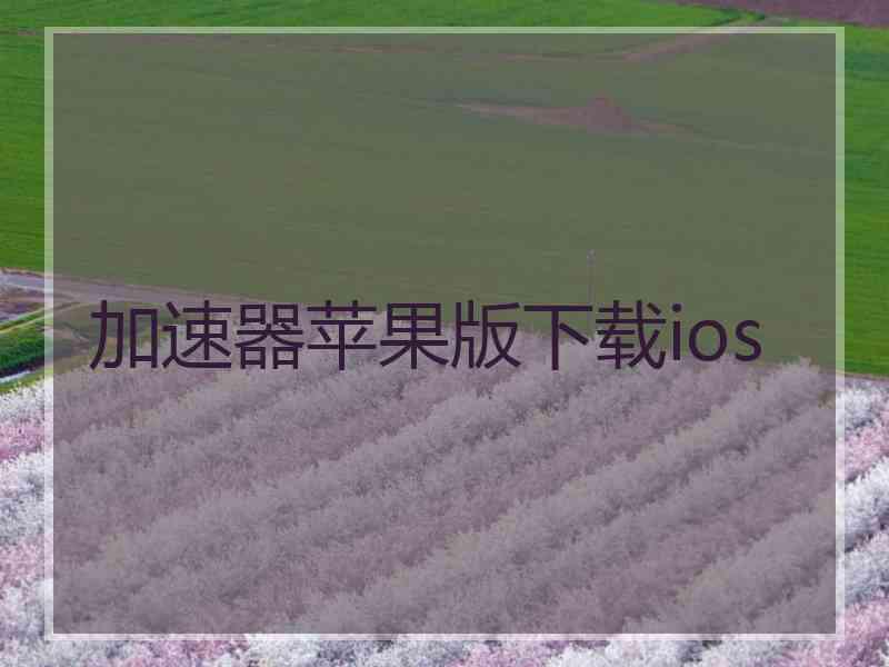 加速器苹果版下载ios