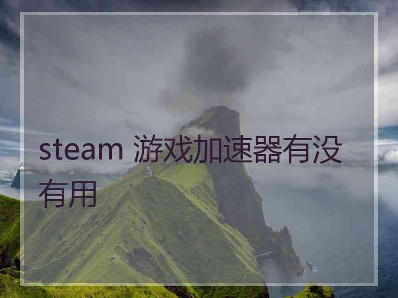 steam 游戏加速器有没有用