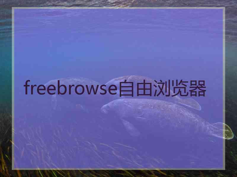 freebrowse自由浏览器