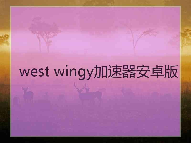 west wingy加速器安卓版