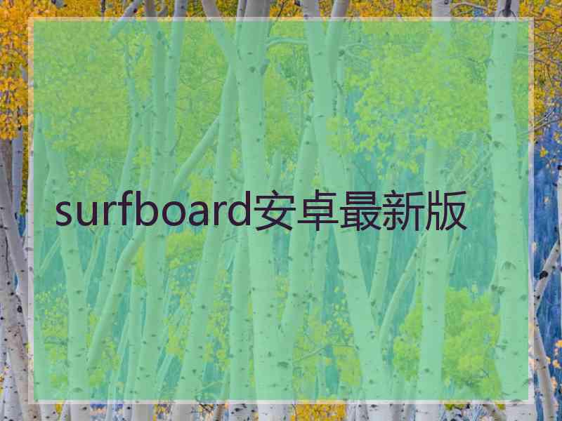 surfboard安卓最新版