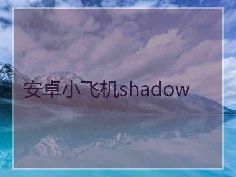 安卓小飞机shadow