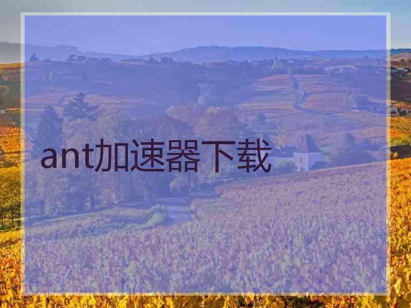 ant加速器下载