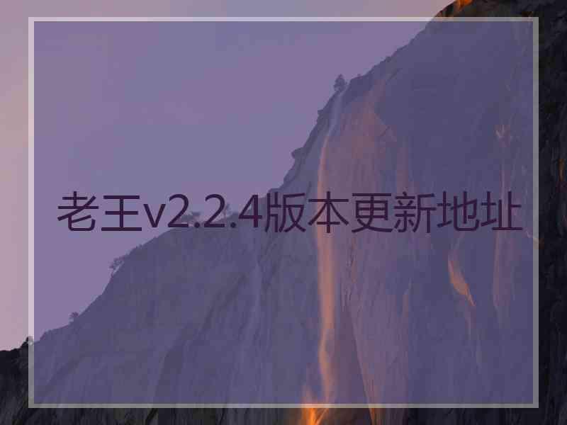 老王v2.2.4版本更新地址