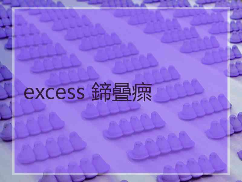 excess 鍗曡瘝