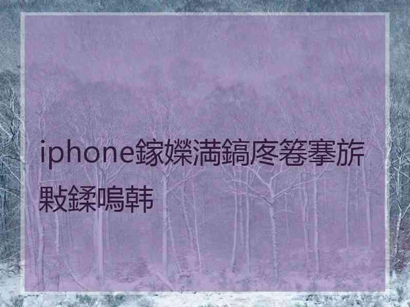 iphone鎵嬫満鎬庝箞搴旂敤鍒嗚韩