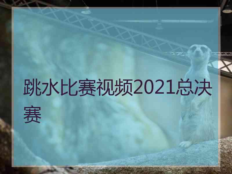 跳水比赛视频2021总决赛